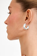 Jennings Silver Hoop Earrings