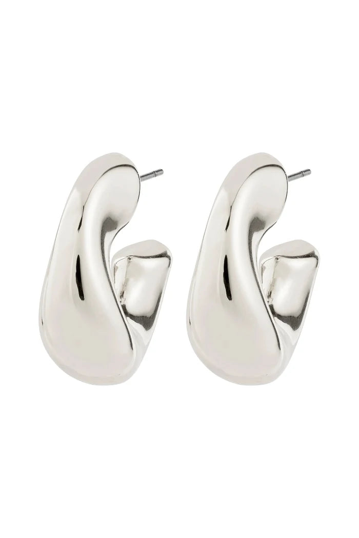 Jennings Silver Hoop Earrings