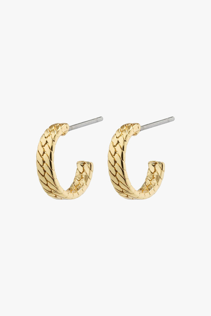 Joanna Gold Plated Snake Chain Earrings ACC Jewellery Pilgrim