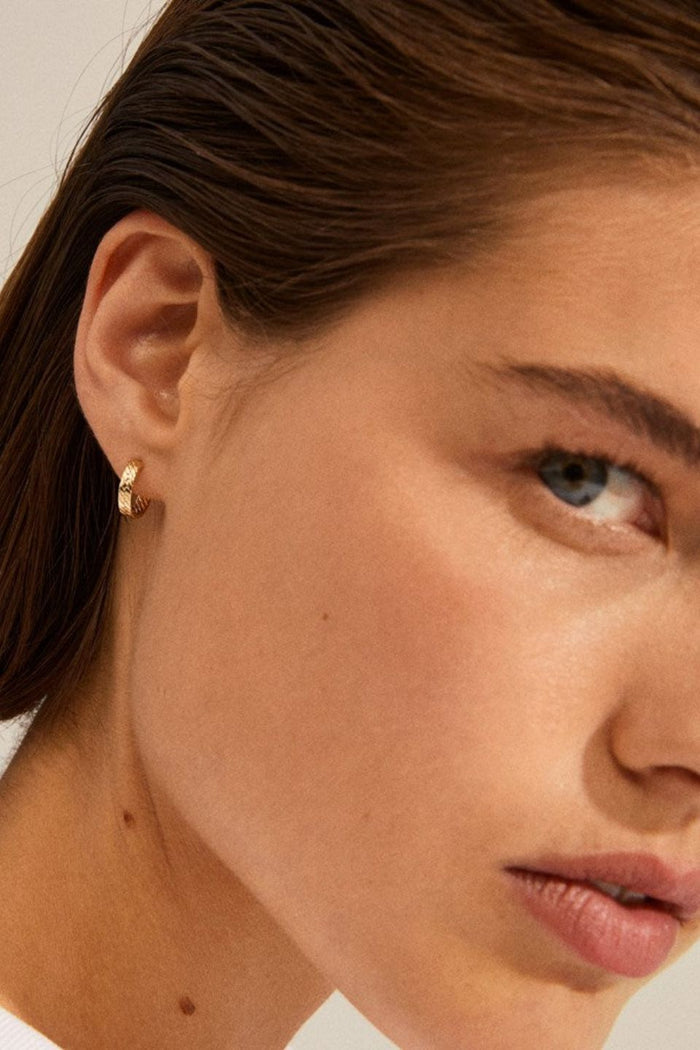 Joanna Gold Plated Snake Chain Earrings ACC Jewellery Pilgrim