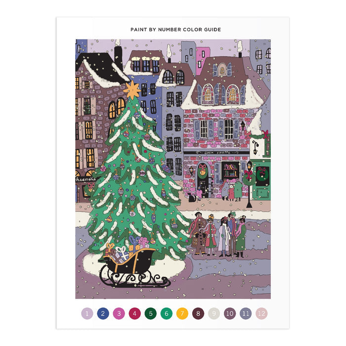 Joy Laforme Christmas Square Paint-by-Number Kit - Clearance