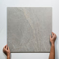 With Hand Kew Pearl Matte Porcelain Tile 600 x 600mm PISBIM2 - The Blue Space