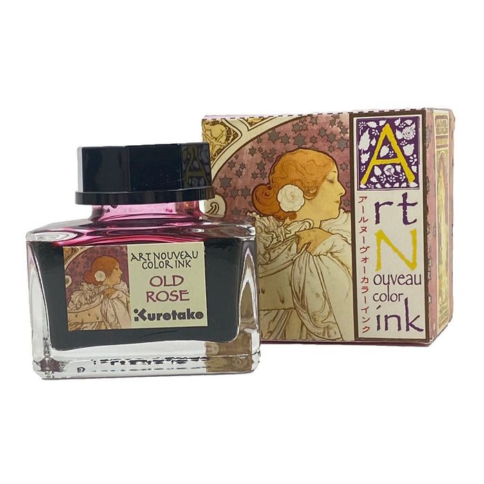 Kuretake Art Nouveau Ink Bottle - Old Rose - Pen Boutique Ltd