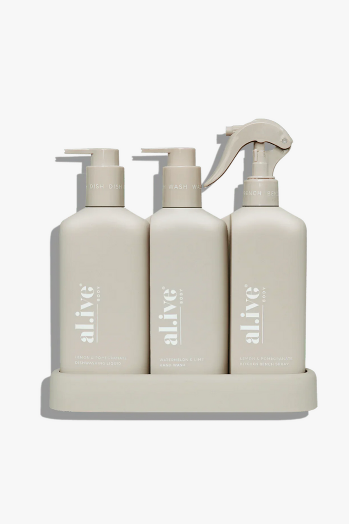 Lemon & Pomegranate + Watermelon & Lime Stone Kitchen 300ml Trio