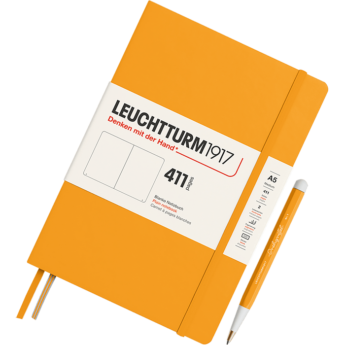 Leuchtturm 1917 411 Hardcover Notebook - A5 - Plain - Pen Boutique Ltd