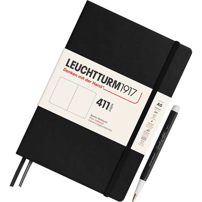 Leuchtturm 1917 411 Hardcover Notebook - A5 - Plain - Pen Boutique Ltd
