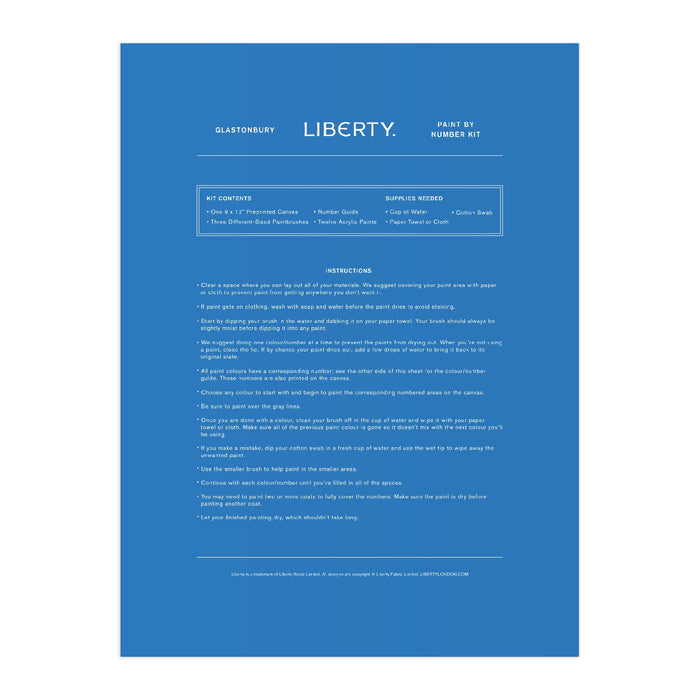 Liberty Paint-by-Number Kit - Glastonbury