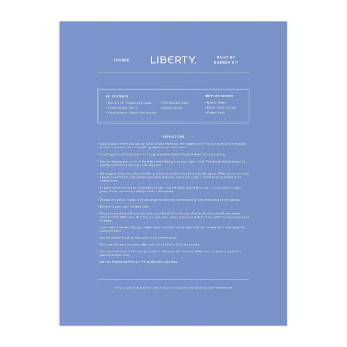 Liberty Paint-by-Number Kit - Thorpe