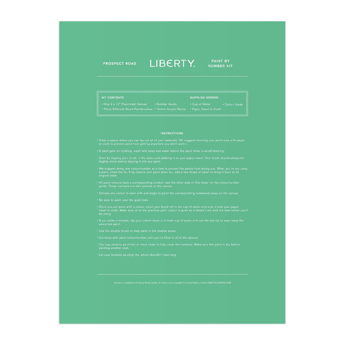 Liberty Prospect Road Paint-by-Number Kit