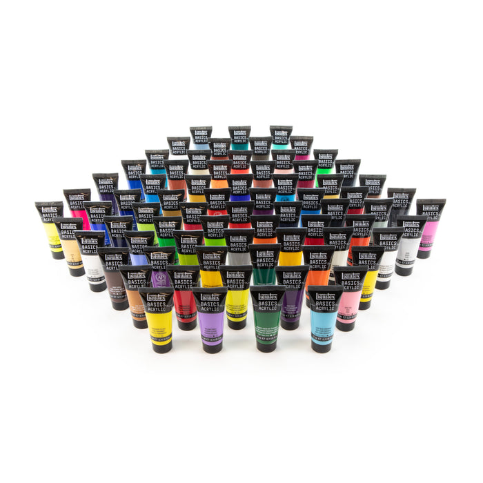 Liquitex BASICS Acrylic Set of 72 x 22ml Tubes
