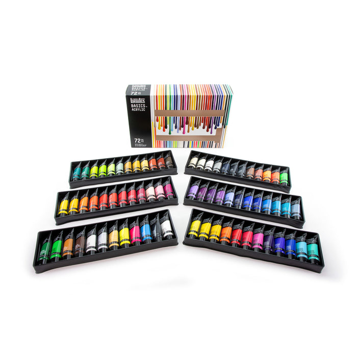 Liquitex BASICS Acrylic Set of 72 x 22ml Tubes