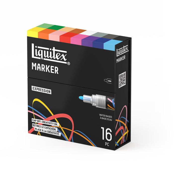 Liquitex Professional Paint Marker 2mm Set of 16 - Expression — angle