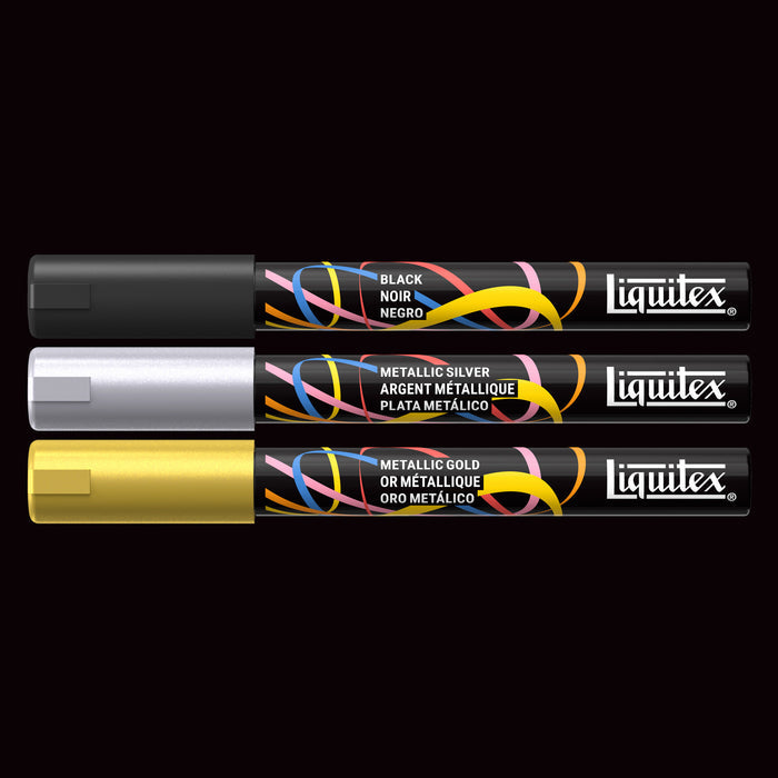 Liquitex Professional Paint Marker 2mm Set of 3 - Accent — contents
