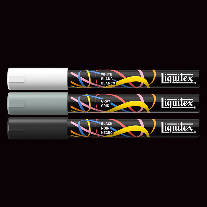 Liquitex Professional Paint Marker 2mm Set of 3 - Monochrome — contents