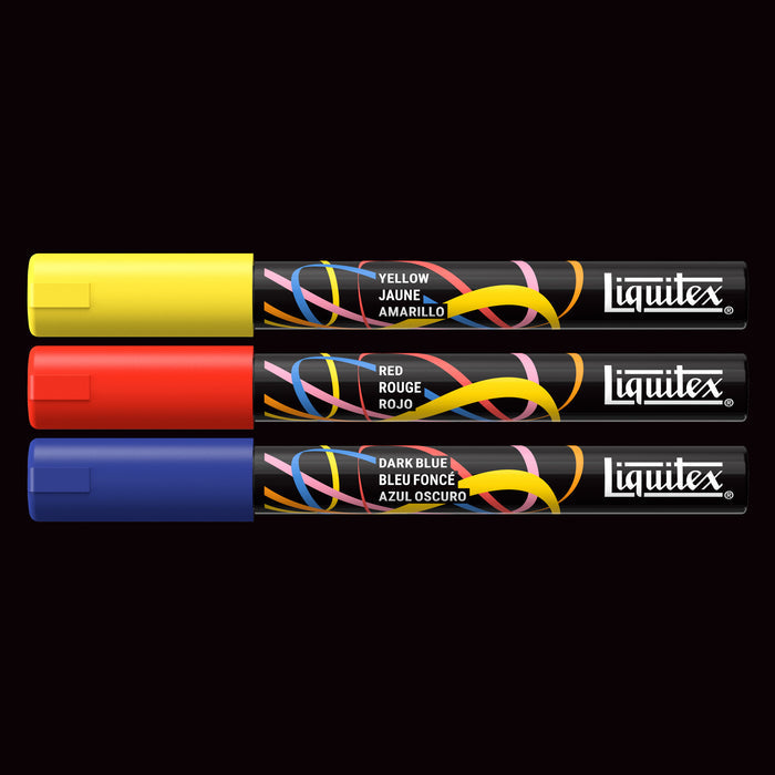 Liquitex Professional Paint Marker 2mm Set of 3 - Primary — contents