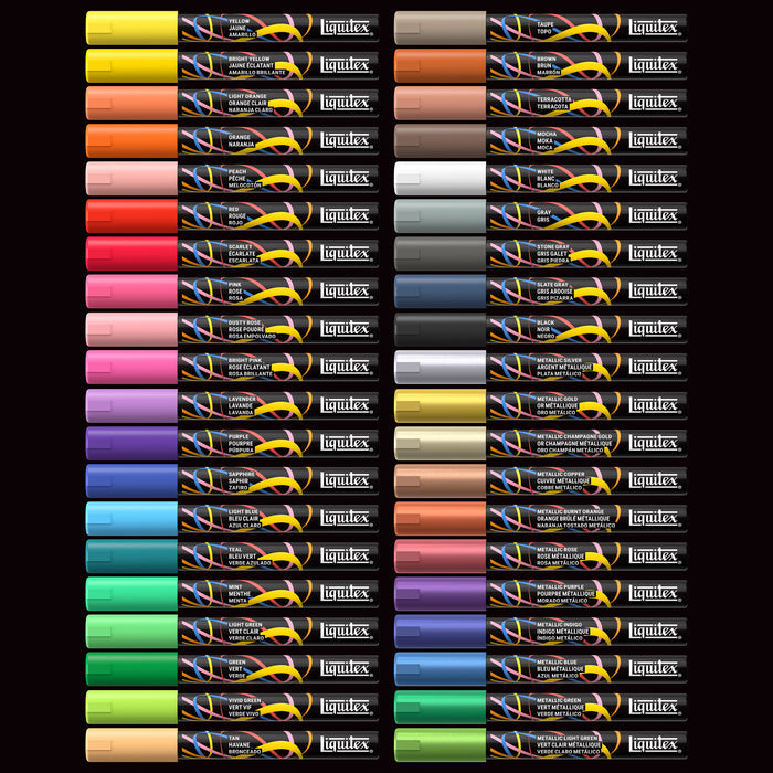 Liquitex Professional Paint Marker 2mm Set of 40 - Radical — contents