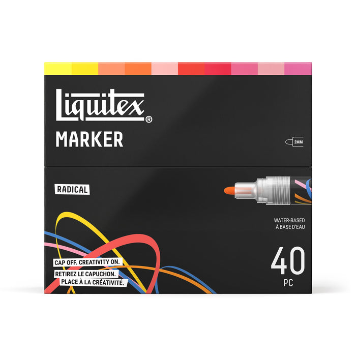 Liquitex Professional Paint Marker 2mm Set of 40 - Radical — front