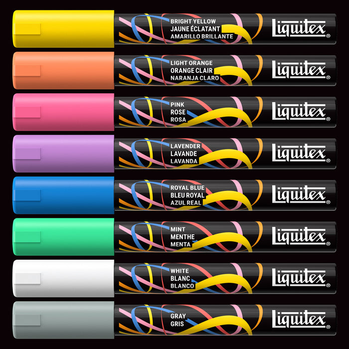 Liquitex Professional Paint Marker 2mm Set of 8 - Dreamscape — contents