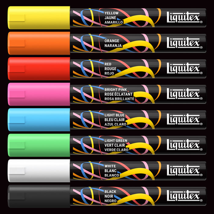 Liquitex Professional Paint Marker 2mm Set of 8 - Essential — contents