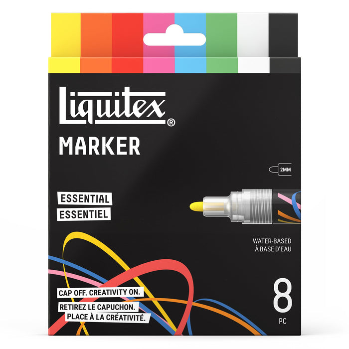 Liquitex Professional Paint Marker 2mm Set of 8 - Essential — front