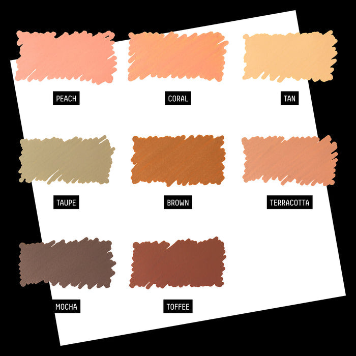 Liquitex Professional Paint Marker 2mm Set of 8 - Portrait — swatches