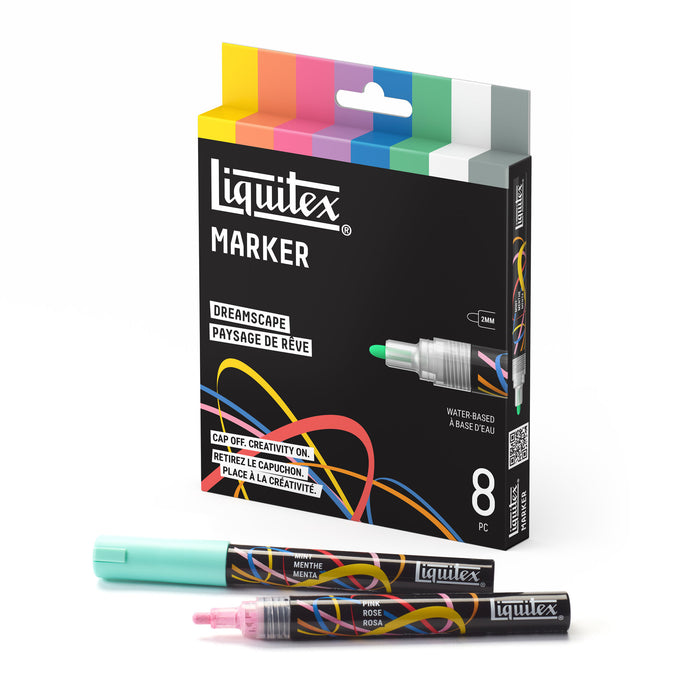 Liquitex Professional Paint Marker 2mm Set of 8 - Dreamscape — angle