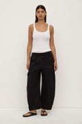 Lola Black Oversized Barrel Pant