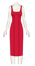 Lollipop U Neck Bodycon Midi Dress