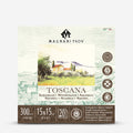 Magnani Toscana Watercolour Pad Natural White Rough 300gsm, 15 x 15 cm
