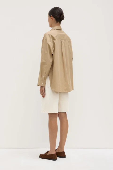Tan shirt