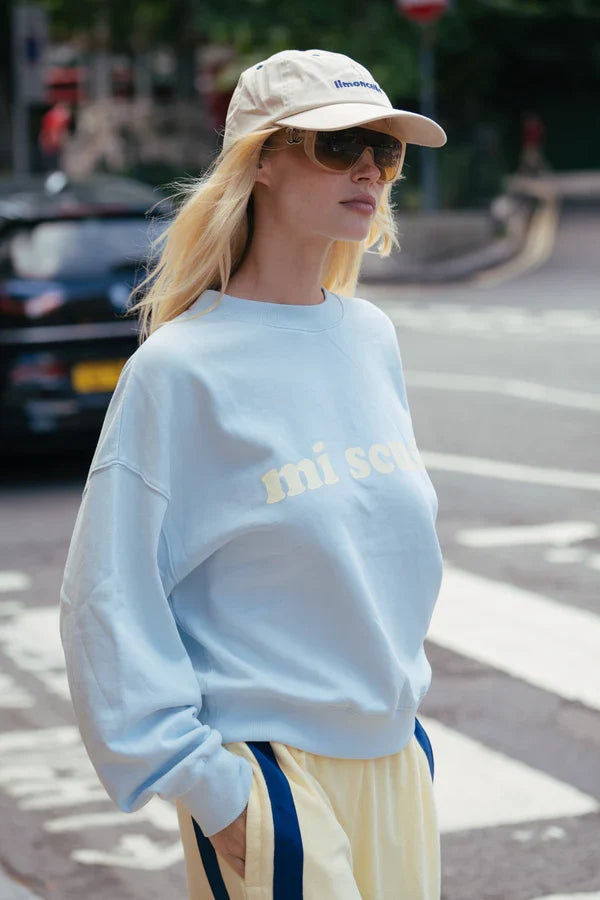 Mi Scusi Washed Glacier Sweatshirt