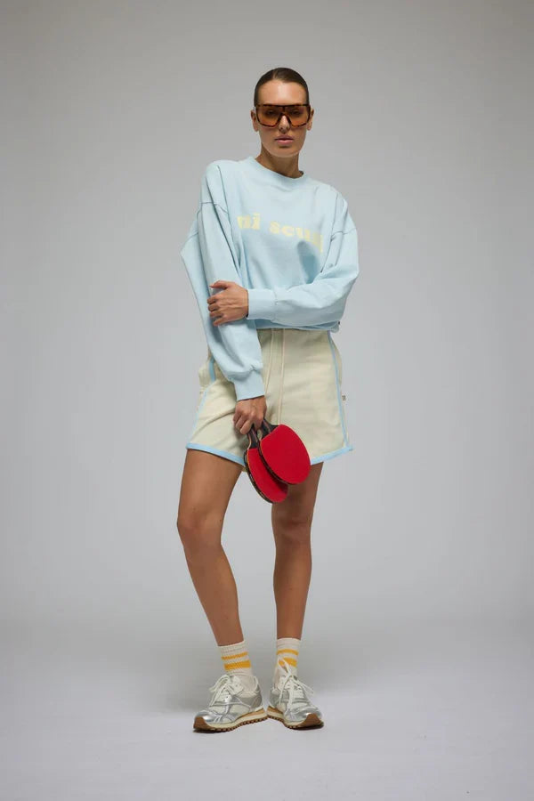 Mi Scusi Washed Glacier Sweatshirt