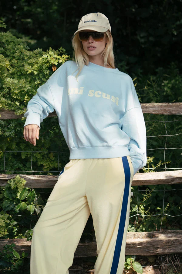 Mi Scusi Washed Glacier Sweatshirt