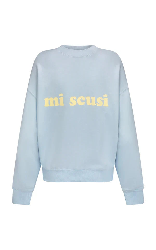 Mi Scusi Washed Glacier Sweatshirt
