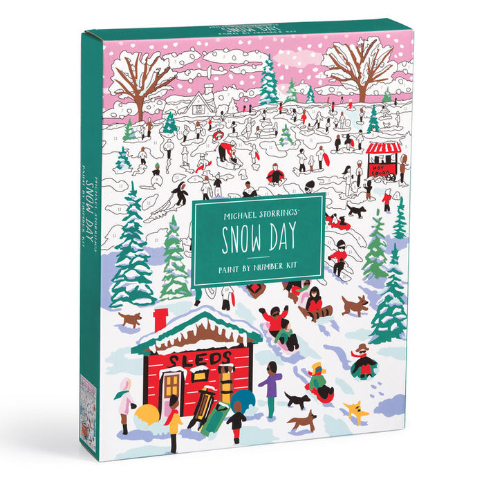 Michael Storrings Snow Day Paint-by-Number Kit - Clearance