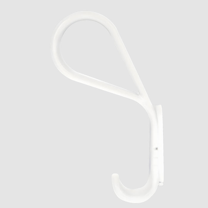 Side View Momo Belt Wall Hook 65mm Matte White B7039.065.MWH - The Blue Space