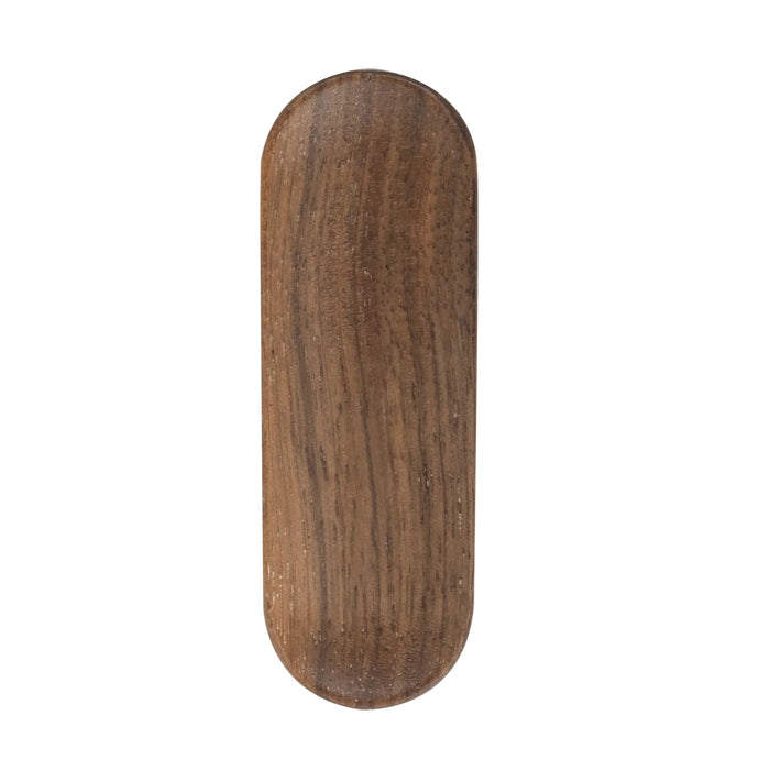 Front View Momo Luv Wood Wall Hook 50mm Walnut L7017.050.WN - The Blue Space