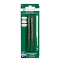 Monteverde Capless GEL Refill to fit most Rollerball Pen - Blue - Medium Point (2/pack) - Blister Card - Pen Boutique Ltd