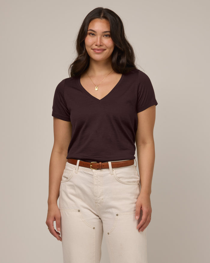 model-spec:Maile is is 5’9”, wearing a size M