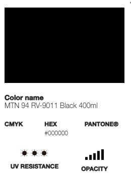 MTN 94 Matte Finish Aerosol Spray RV9011 Black
