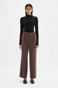 Nadia Chocolate Tailored Pant
