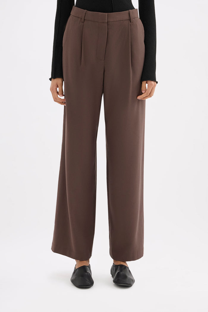 Nadia Chocolate Tailored Pant