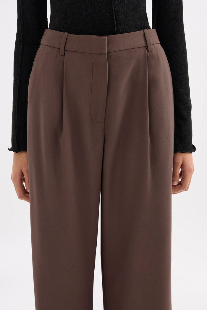 Nadia Chocolate Tailored Pant