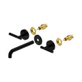 Nero Mecca Lever Wall Basin/Bath Set 185mm Spout Trim kits Only Matte Black 25D020MB - The Blue Space