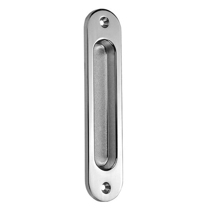 Nidus Radius Sliding Door Flush Pull Handle 135mm Polished Chrome LFP-CRAD-CP - The Blue Space