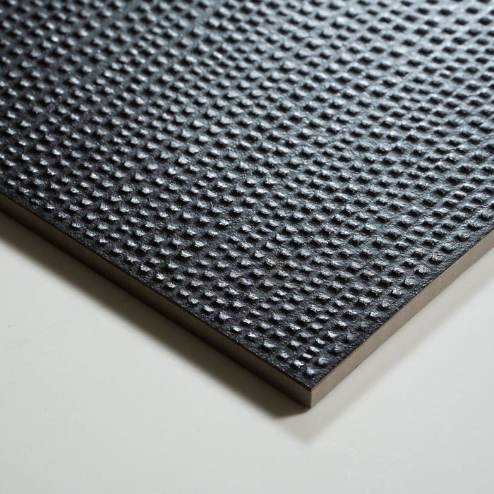 Oblique Olivia Charcoal Decor Tile 300 x 600mm MATLEM2 - The Blue Space