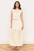 Ophelia Cream Lace Maxi Skirt