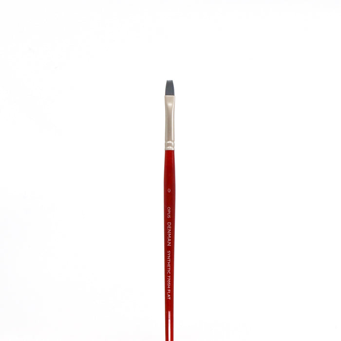 Opus Denman Acrylic Brushes Short Handle - Flat