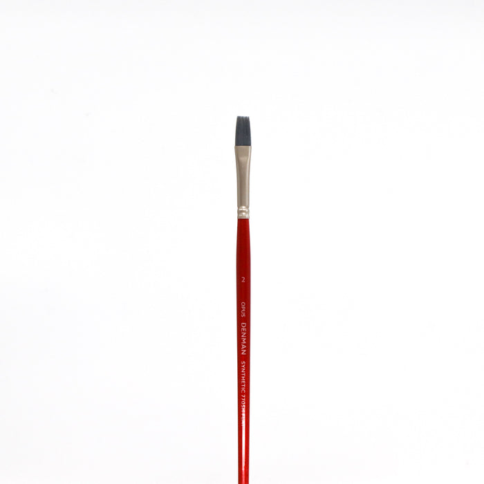 Opus Denman Acrylic Brushes Short Handle - Flat
