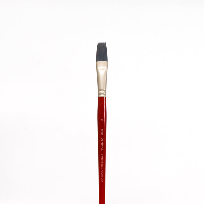 Opus Denman Acrylic Brushes Short Handle - Flat